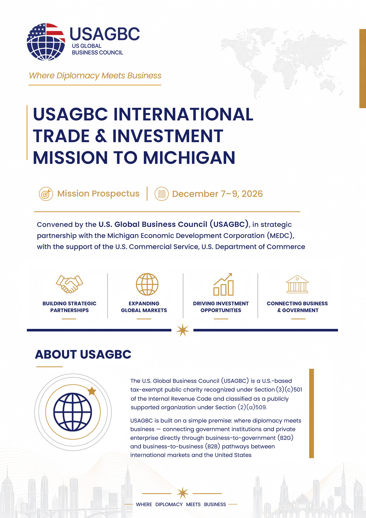 USAGBC International Trade and Investment Mission to Michigan